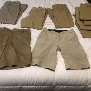 Lot of boys uniform pants and shorts
